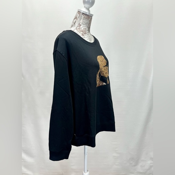 KARL LAGERFELD‎ Black with gold head logo sweatshirt size XL. - Picture 7 of 12